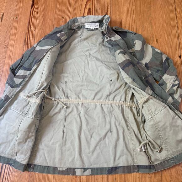 Vintage Havana green camo full zip adjustable waist utility womens jacket SIZE S - Picture 2 of 6